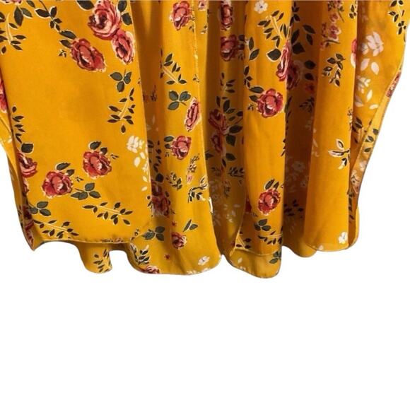 No Boundaries Juniors Golden Floral Kimono Top Size L - Picture 6 of 13